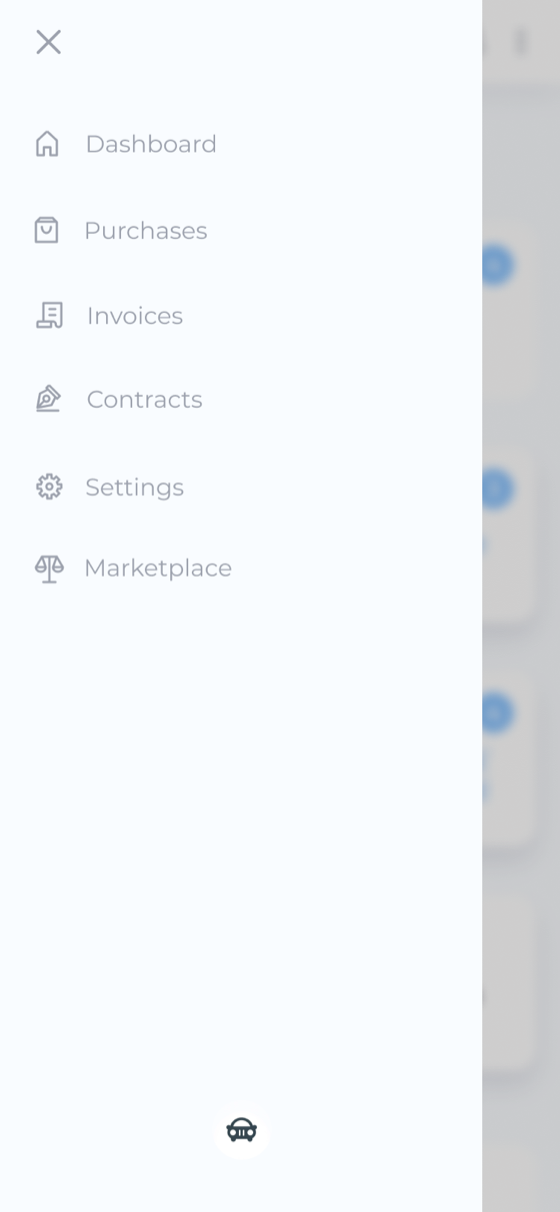 Mobile navigation menu open