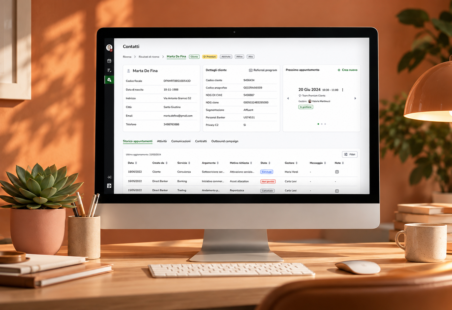 Rembrandt CRM dashboard