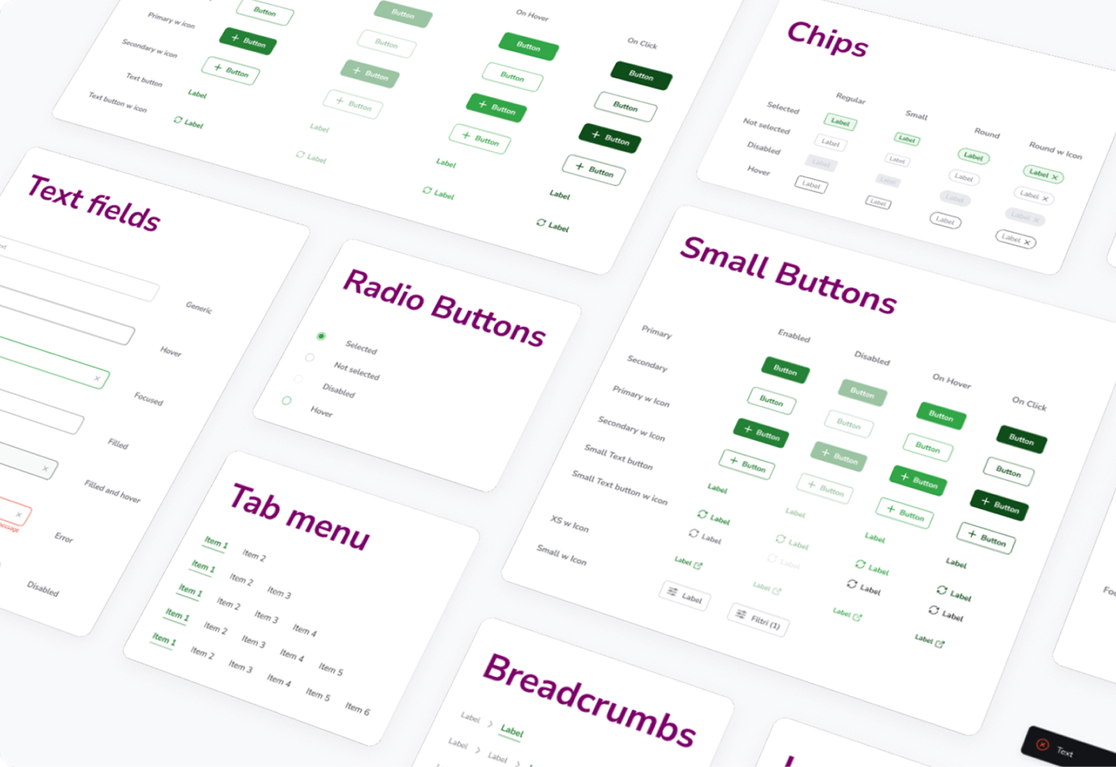 Components from the web design system